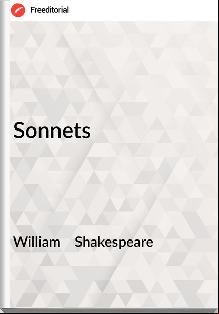 William Shakespeare Sonnets
