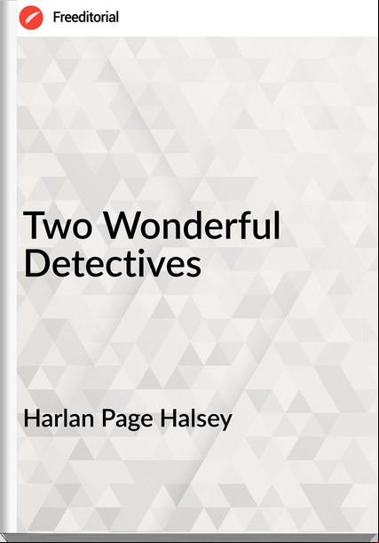 Harlan Page Halsey Two Wonderful Detectives